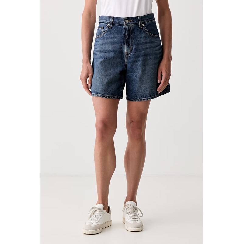Levis šortky dámské džínové HIGH BAGGY SHORT ACHIEVE EVERYTHING