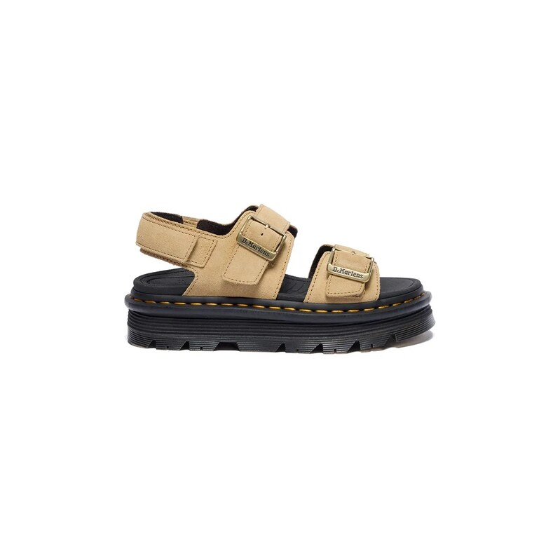 Dr. Martens sandály na platformě dámské semišové ZebZag Sandal
