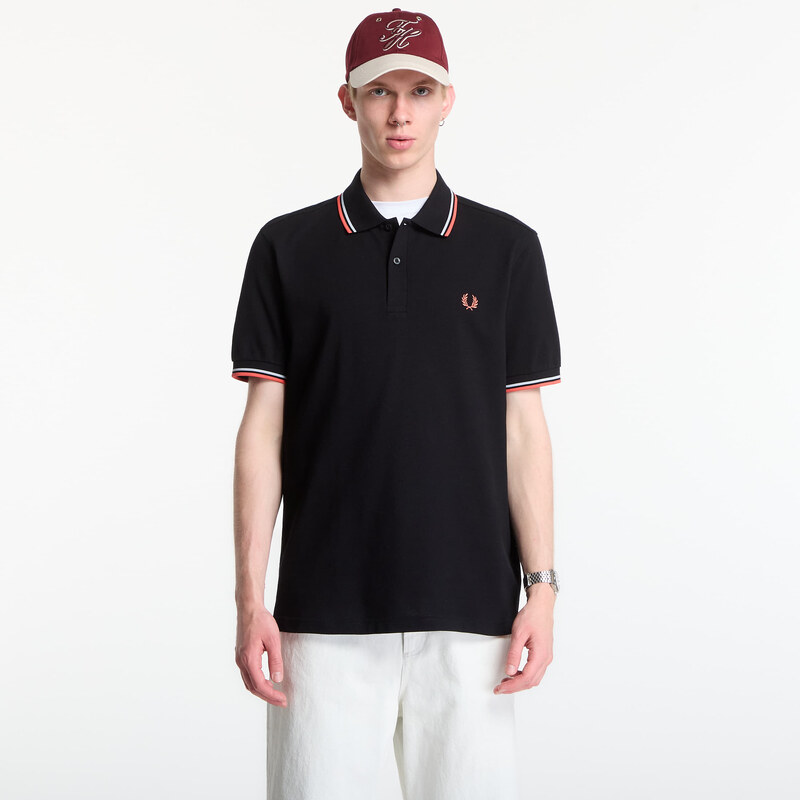 Tričko Fred Perry Twin Tipped Fred Perry Shirt Black M