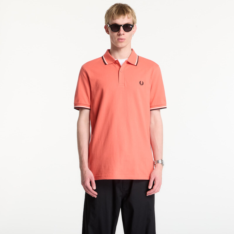 Tričko Fred Perry Twin Tipped Fred Perry Shirt Pink M