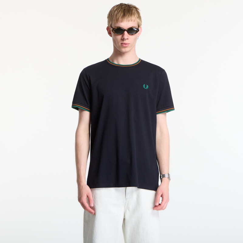 Tričko Fred Perry Twin Tipped T-Shirt Navy L