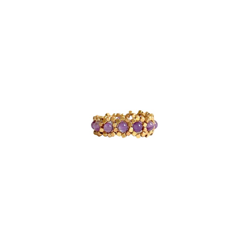 IBU Jewels Prsten Princess Amethyst (B/GP)