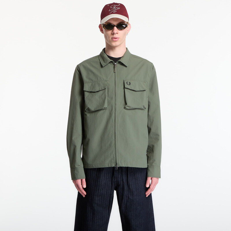 Bunda Fred Perry Ripstop Pocket Overshirt Green XL
