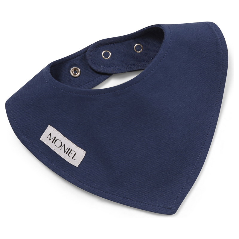 Moniel Dětský slintáček nastavitelná velikost Navy Blue modrá