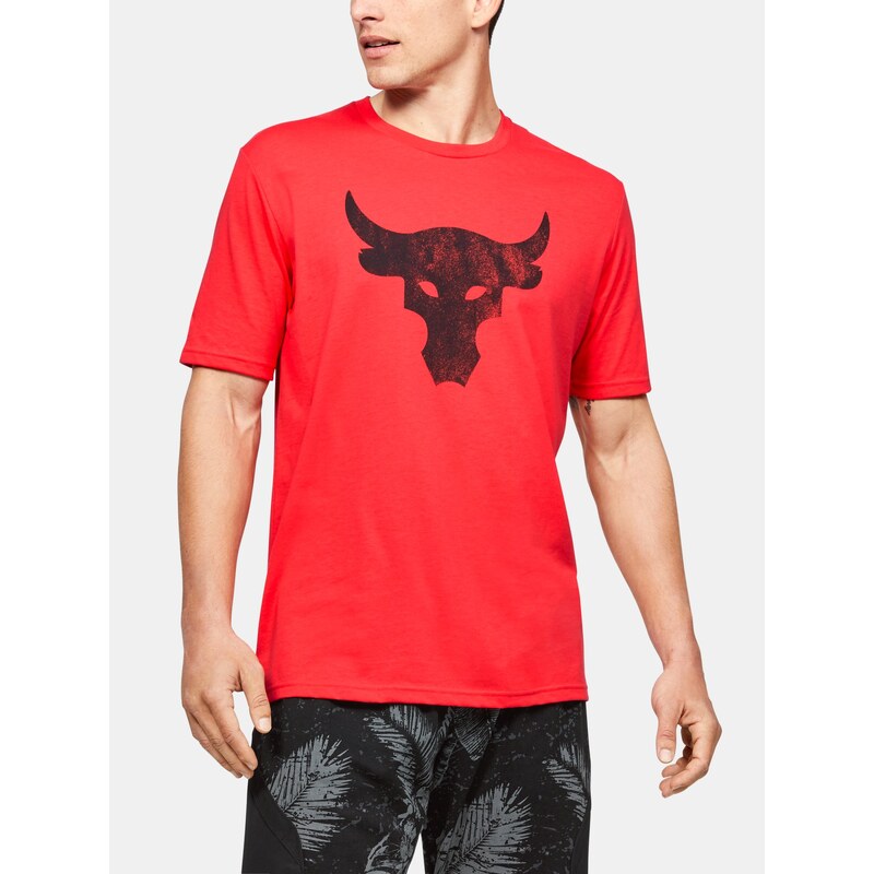 Triko Under Armour Project Rock Brahma Bull Ss Man Red