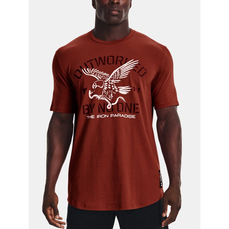 Triko Under Armour Project Rock Outworked Man Red