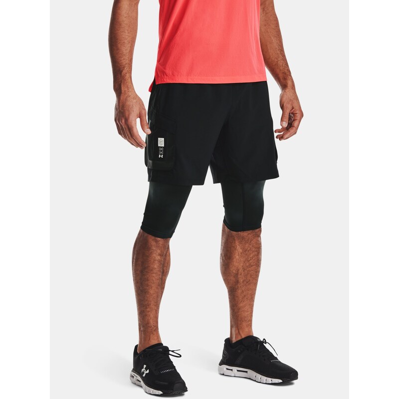 Kraťasy Under Armour Run Anywhere 2N1 Short an Black