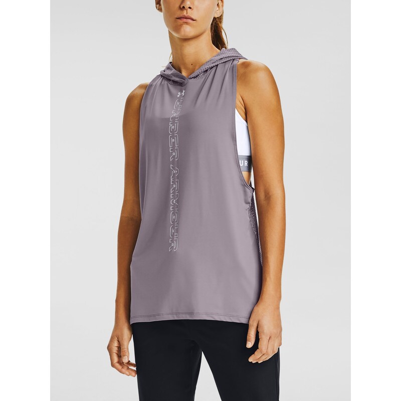 Tílko Under Armour Armour Sport Hooded Tank Wmn Purple