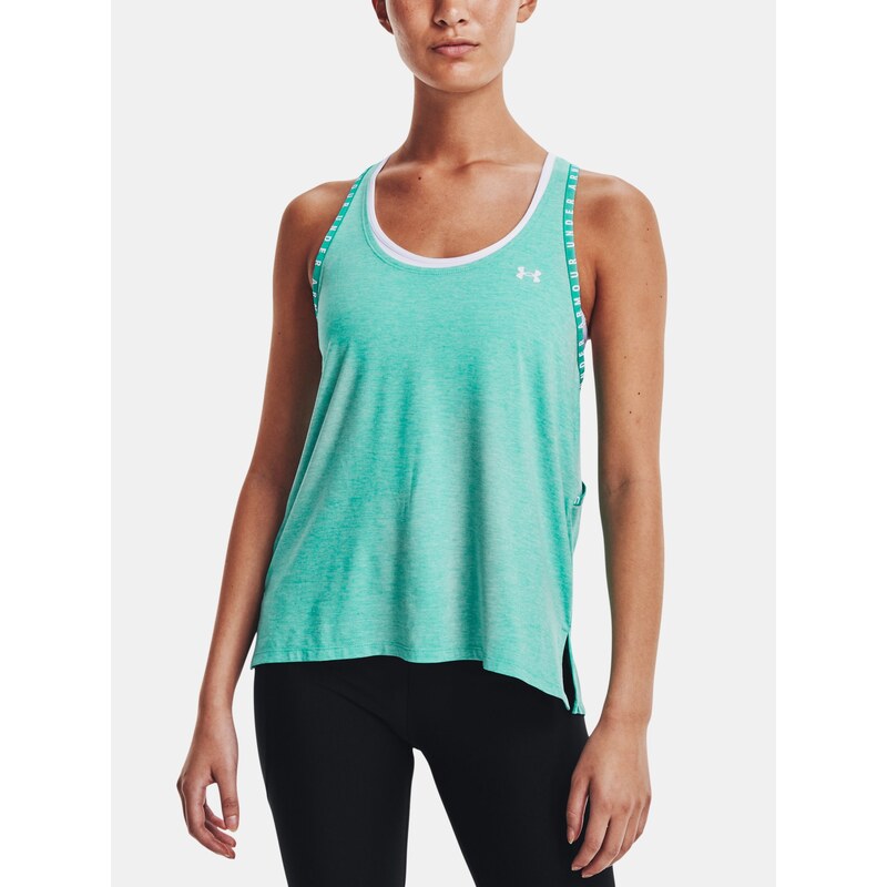 Tílko Under Armour Knockout Mesh Back Tank Wmn Green