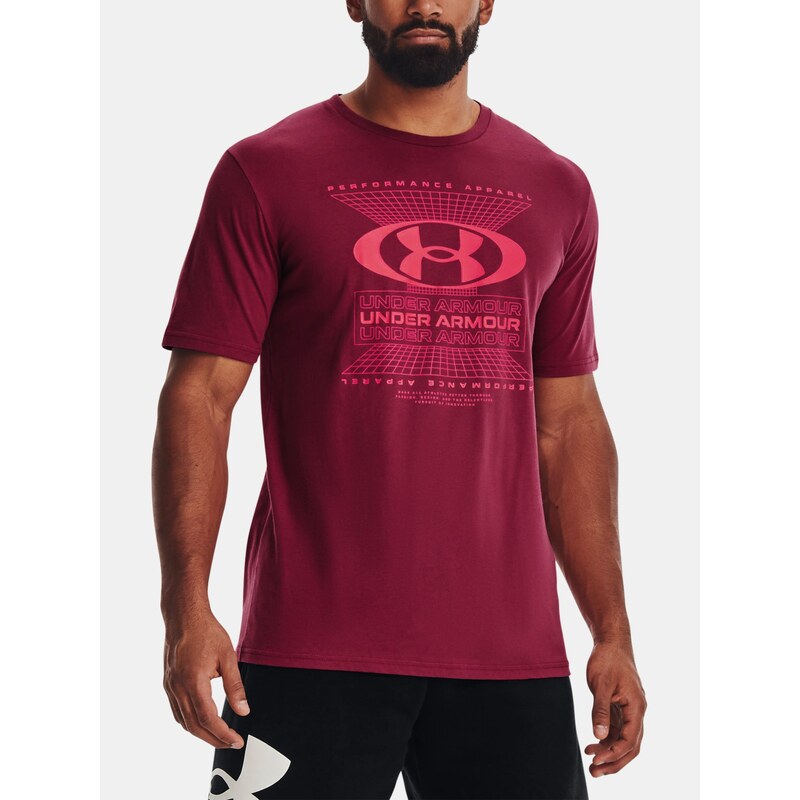 Triko Under Armour Lockertag Grid s Man Pink