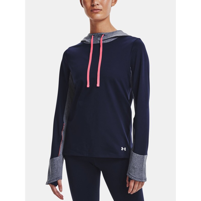 mikina Under Armour ColdGear Hoodie Wmn Blue