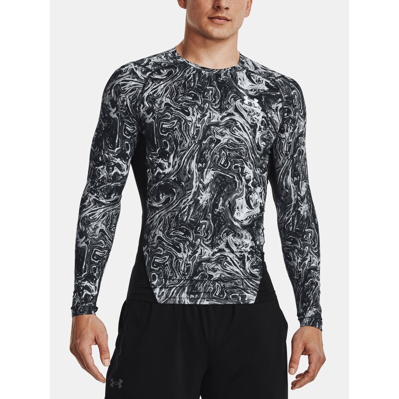 Triko Under Armour HG Armour Comp Print S Man Gray