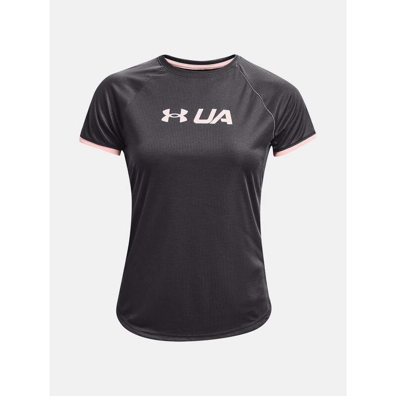 Triko Under Armour Speed Stride Graphic SS Wmn Gray