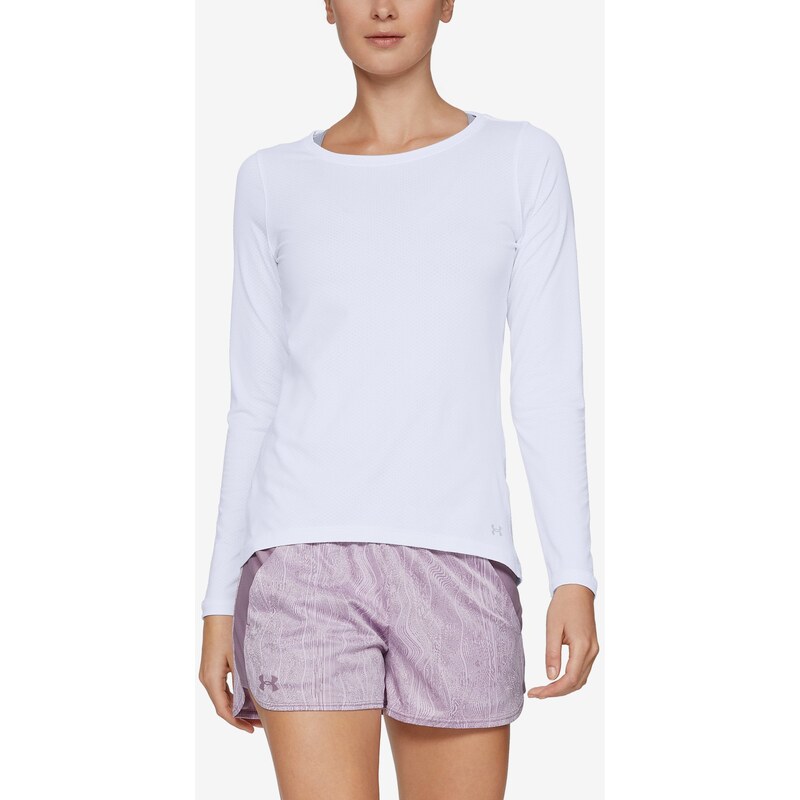 Triko Under Armour Hg Armour Long Sleeve Wmn White