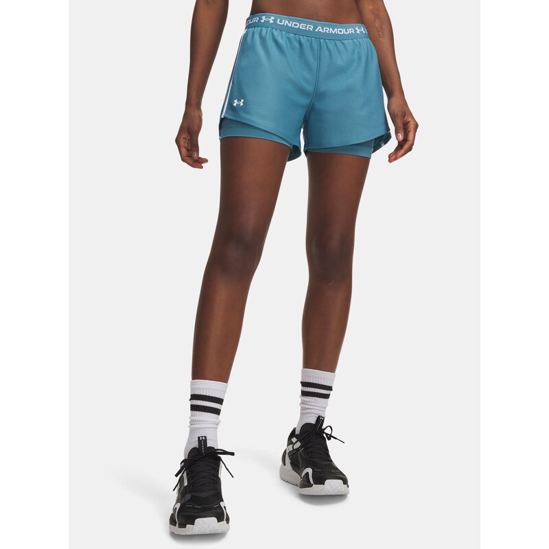 Kraťasy Under Armour Tech Play Up 2in1 Shorts Wmn Blue