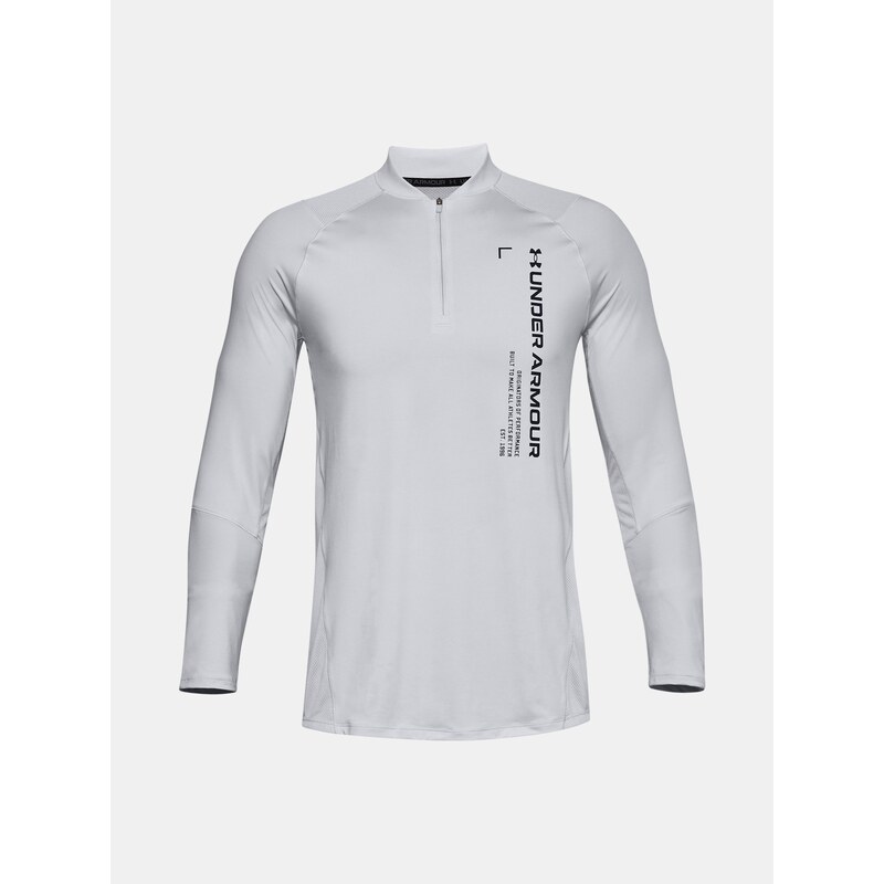 Triko Under Armour MK-1 Graphic 1/4 Zip Man Gray