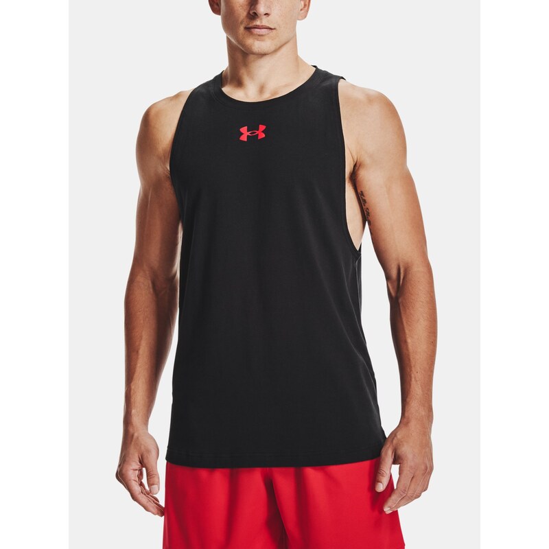 Tílko Under Armour Baseline Cotton Tank Man Black