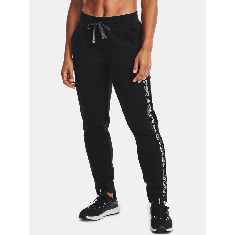 Kalhoty Under Armour Rival Fleece Grdient Pant Wmn Black