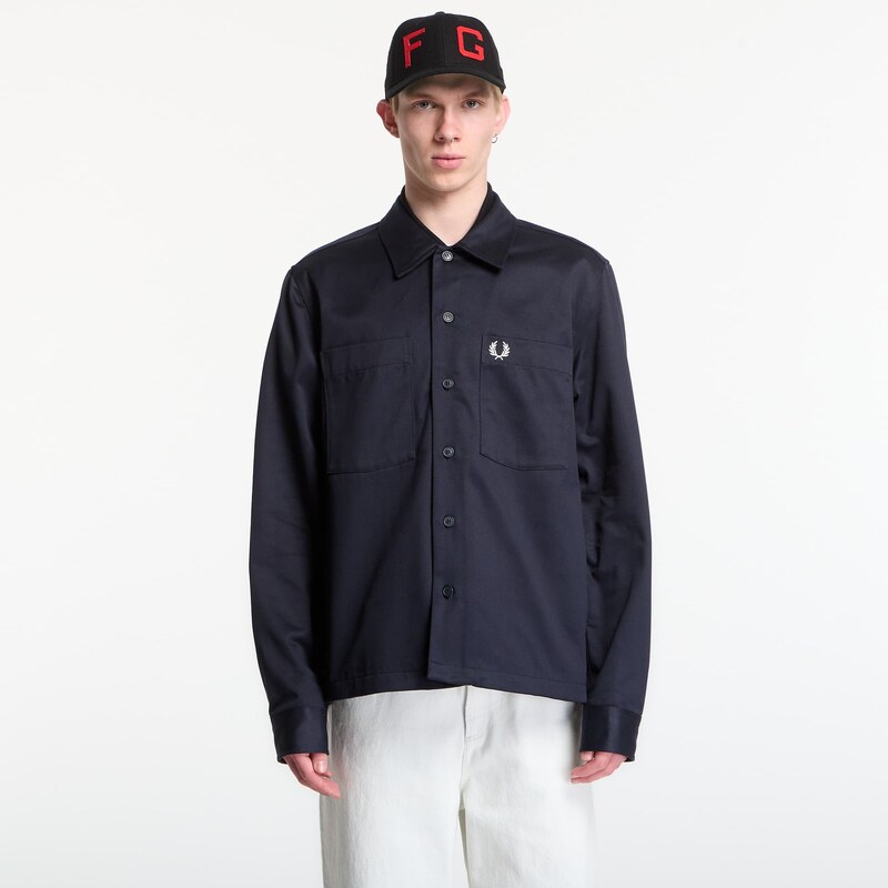 Bunda Fred Perry Twill Overshirt Navy L