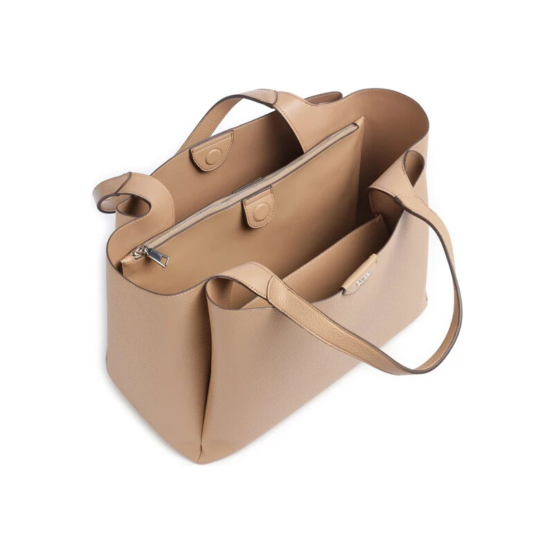 DKNY Donna Karan DKNY Willa large kabelka umělá kůže béžová