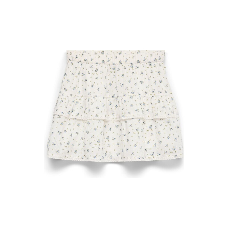 Vero Moda Girl Sukně VMTrine modrá / kiwi / offwhite