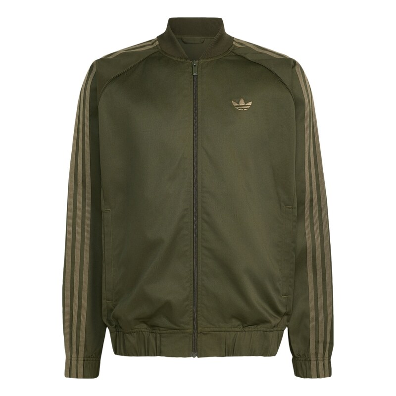 ADIDAS ORIGINALS Přechodná bunda 'Sst Adicolor Classics' khaki / tmavě zelená