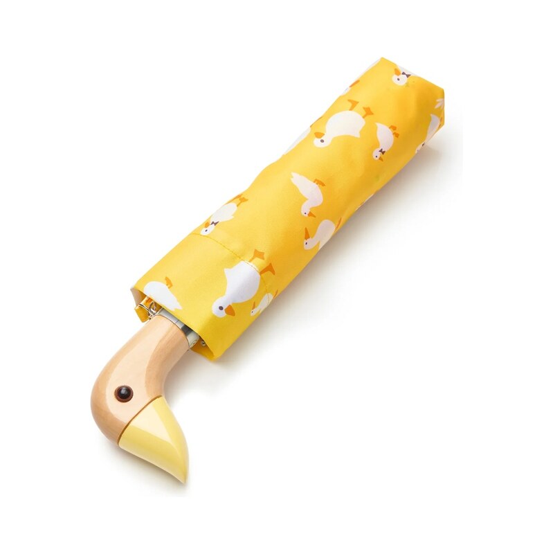 Fulton dámský skládací deštník Curio 2 DUCK žlutý UV L926