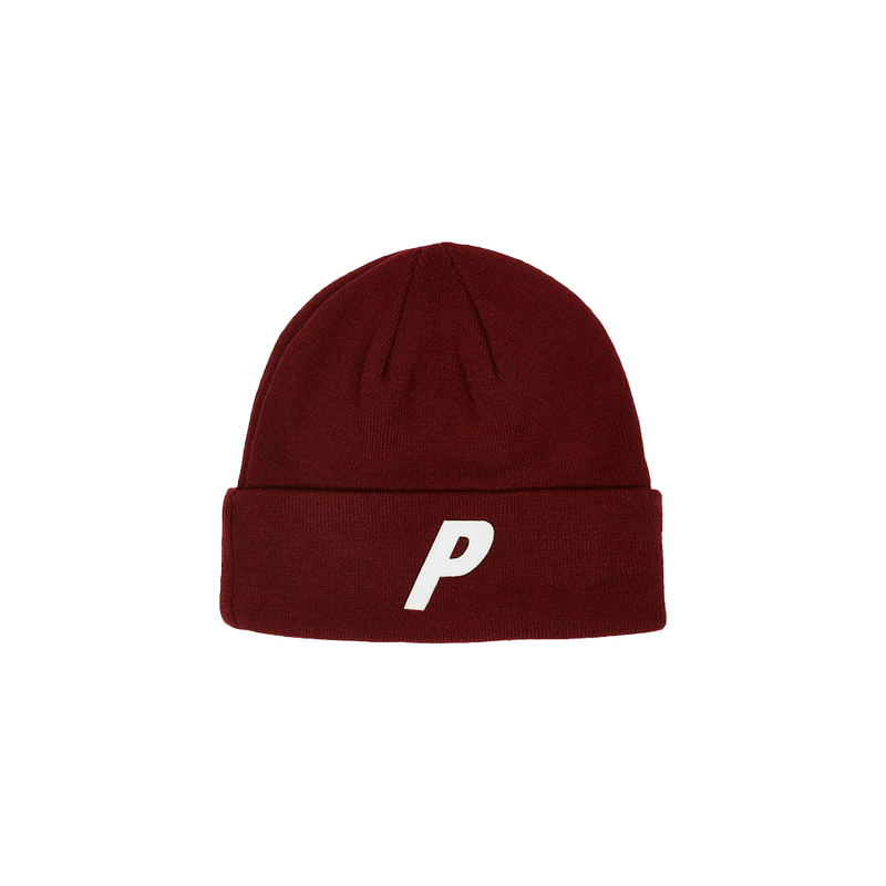 Palace P Beanie Burgundy