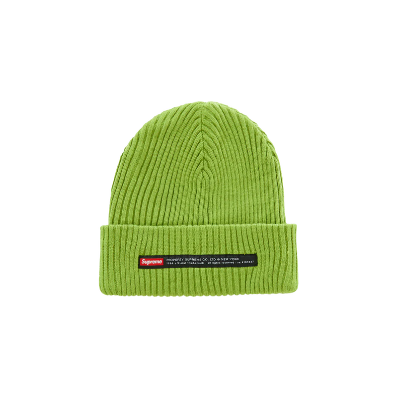 Supreme Property Label Beanie Olive