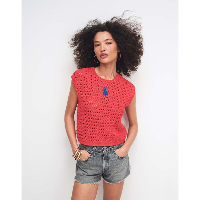 Polo Ralph Lauren knitted vest pullover in red