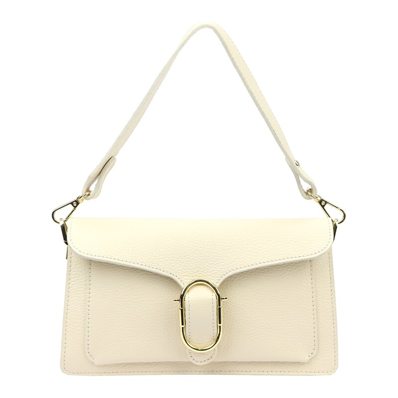 Kožená crossbody kabelka Luka 26–126 krémová