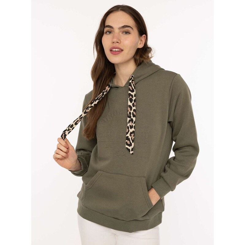 Mikina Zwillingsherz Khaki 1489827