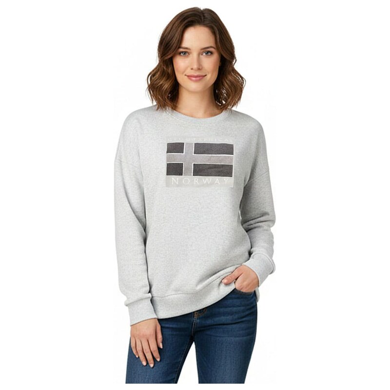 Mikina Geographical Norway Grau 4883589