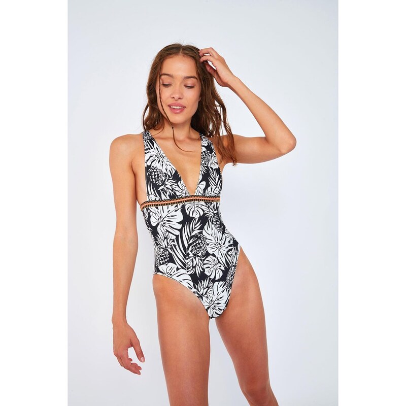 Plavky Banana Moon Weiß/ Schwarz 6538141