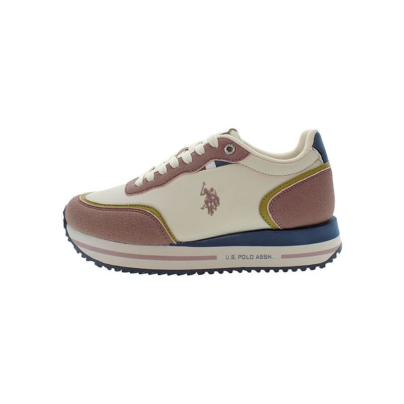 Tenisky U.S. Polo Assn. Creme/ Rosa/ Dunkelblau 107851