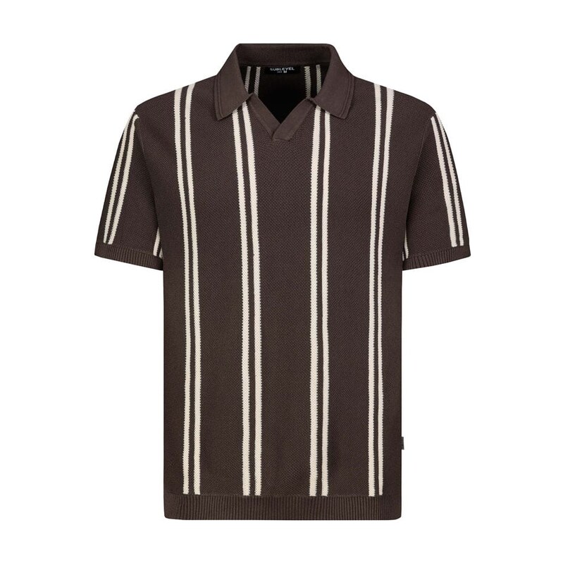 Tričko Sublevel Braun/ Beige 4441009