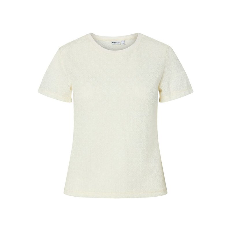Tričko Pieces Creme 1384546