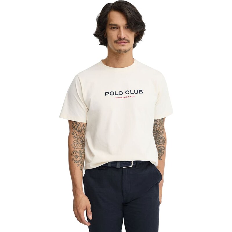 Tričko Polo Club Creme 2626386
