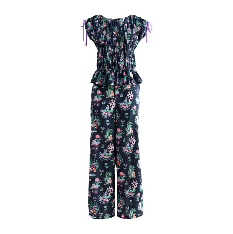 Cath Kidston Tričko světlemodrá / zelená / růžová / černá