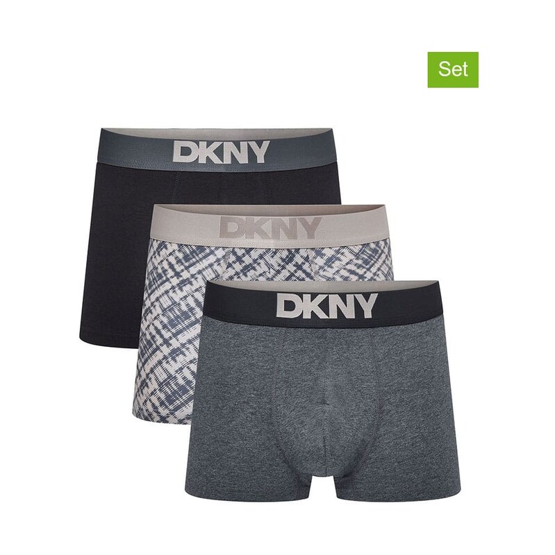 Boxerky DKNY Schwarz/ Grau/ Beige 309773