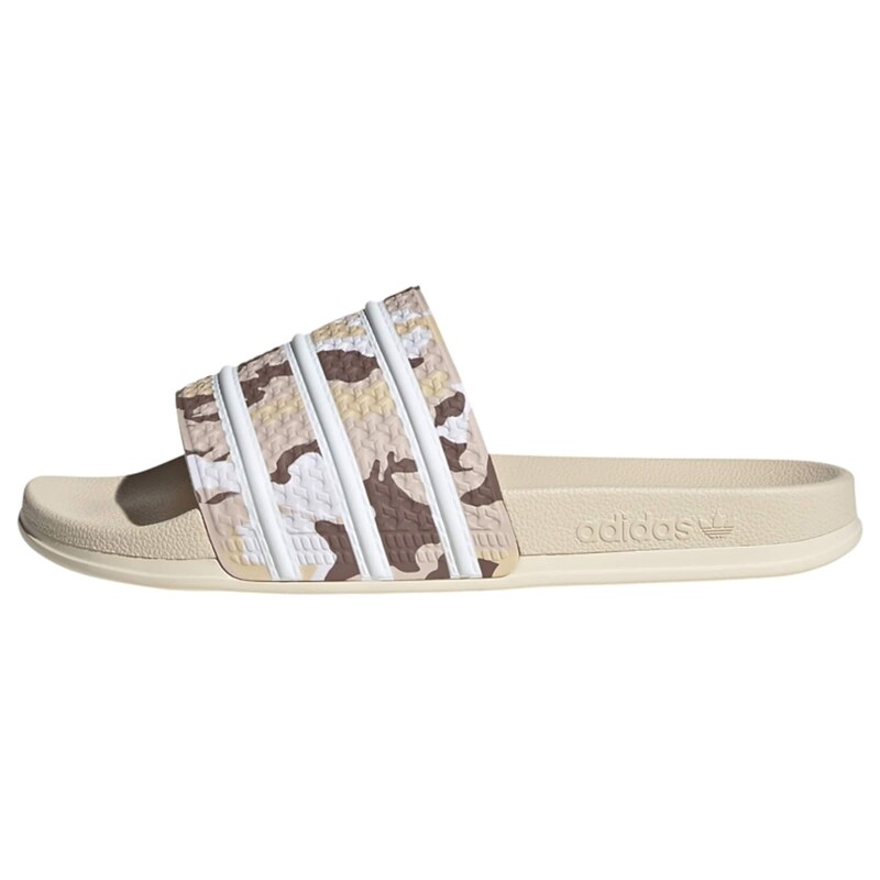 ADIDAS ORIGINALS Pantofle Adilette světle béžová / čokoládová /