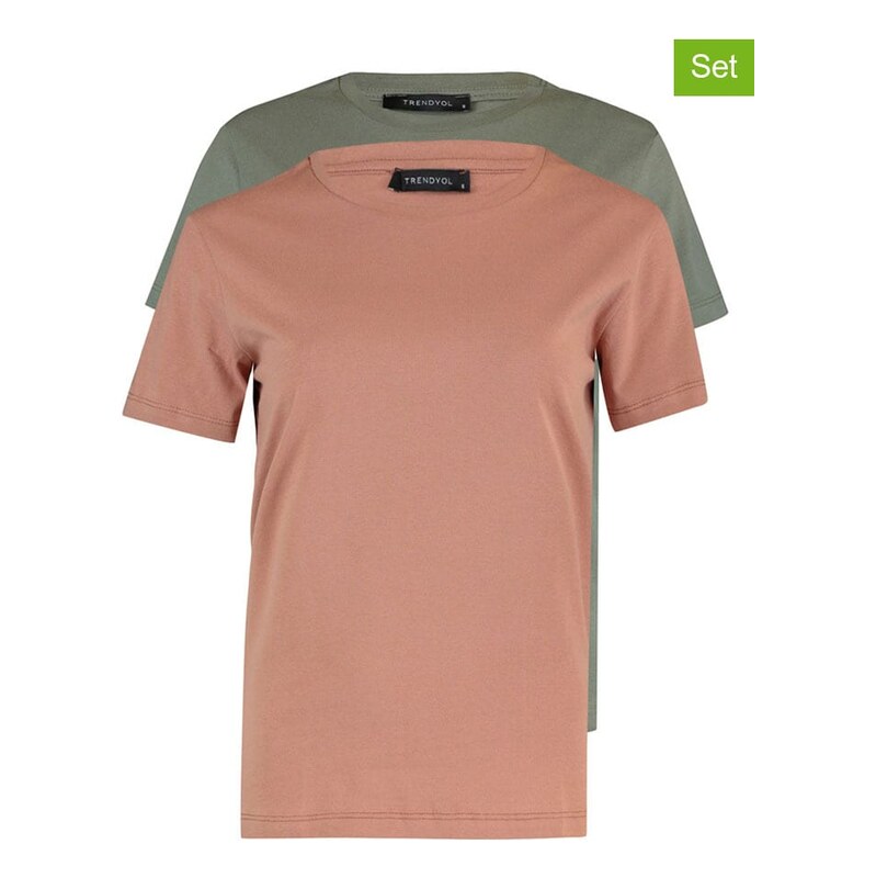 Tričko trendyol Altrosa/ Oliv 809597
