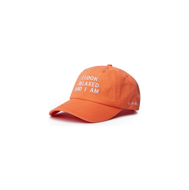 Hatline Lab Kšiltovka Lowkey oranžová / bílá