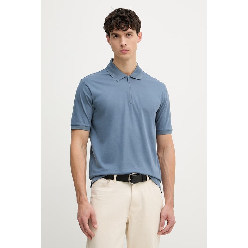 Armani Exchange polo pánské bavlněné