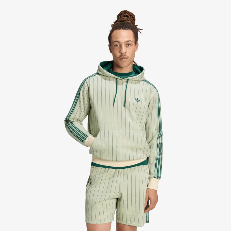 adidas Originals Mikina adidas Pinstripes Hoodie Warm Vanilla