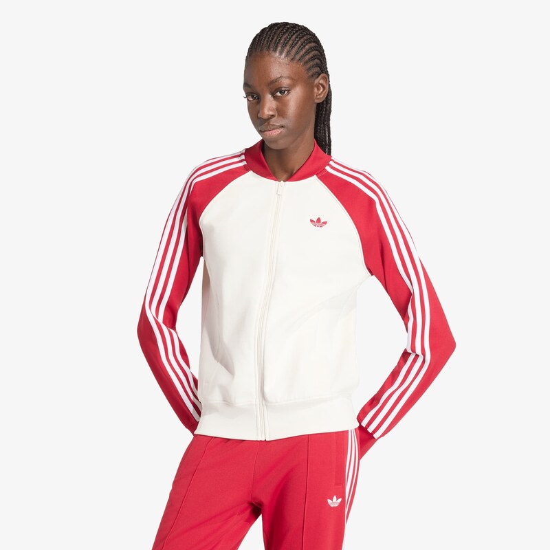 adidas Originals Mikina adidas Sst Tt Cloud White/ Team Victory