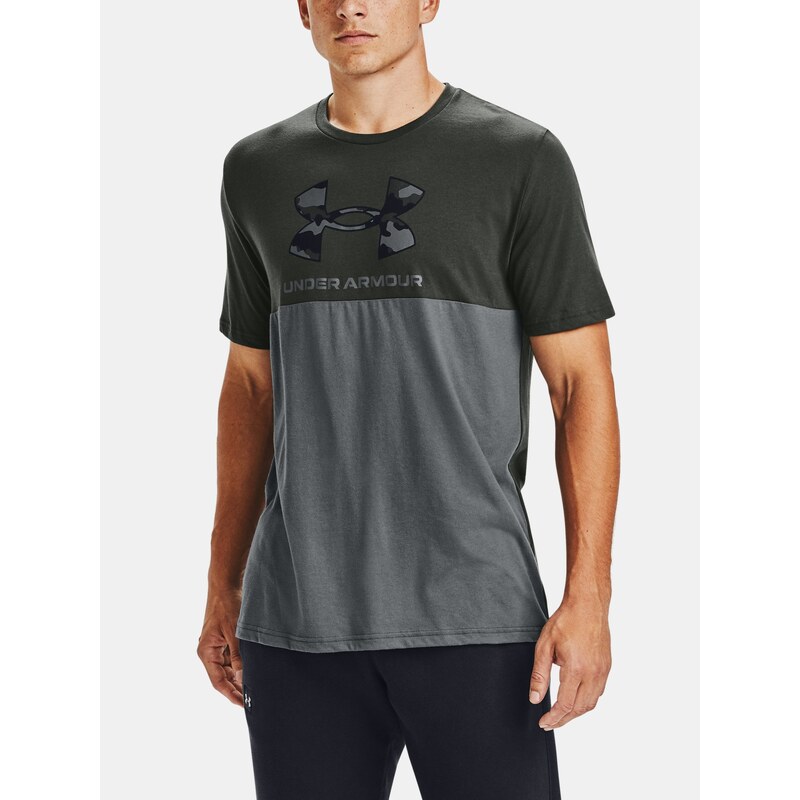 Triko Under Armour Camo Big Logo Ss Man Green