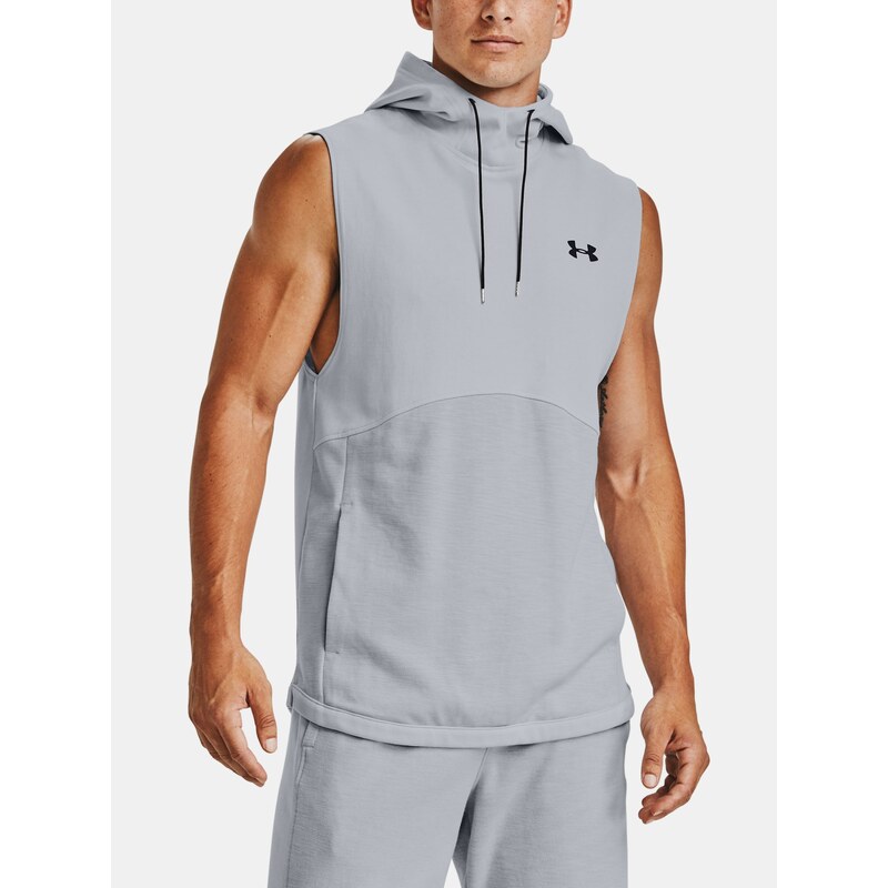 Mmikina Under Armour Double Knit Sl Hoodie Man Gray