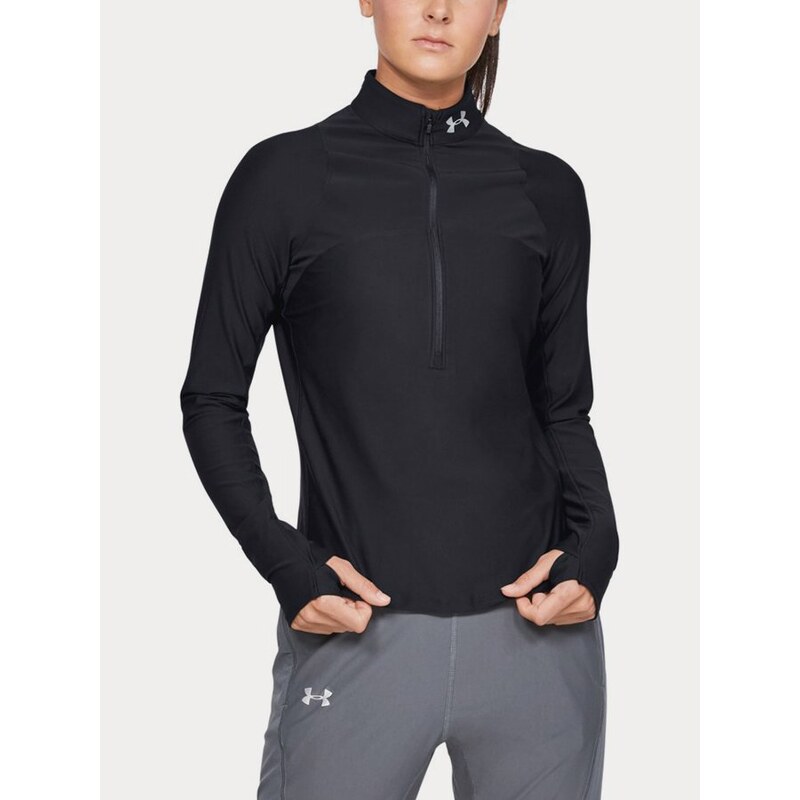 Triko Under Armour Qlifier Half Zip Wmn Black
