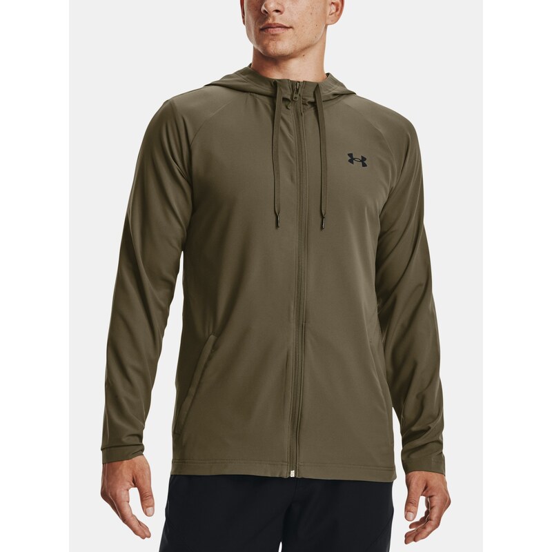 mikina Under Armour Wvn Perforated Wndbreaker an Green